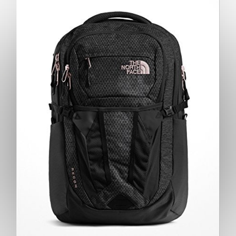 The North Face Women's Recon Backpack black heather/burnt coral metallic